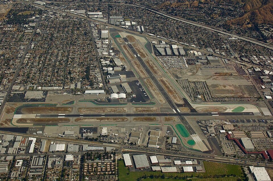 View of Hollywood Burbank Airport (BUR)