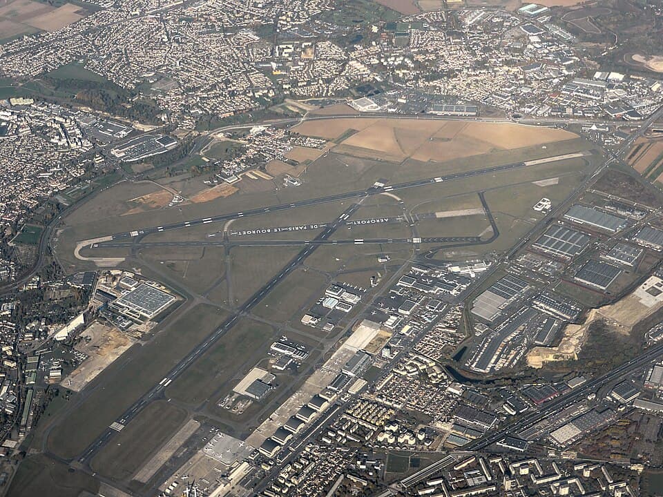 View of Paris–Le Bourget Airport (LBG)