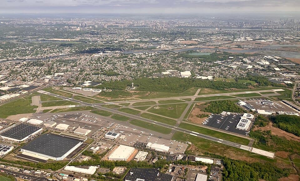 View of Teterboro Airport (TEB)