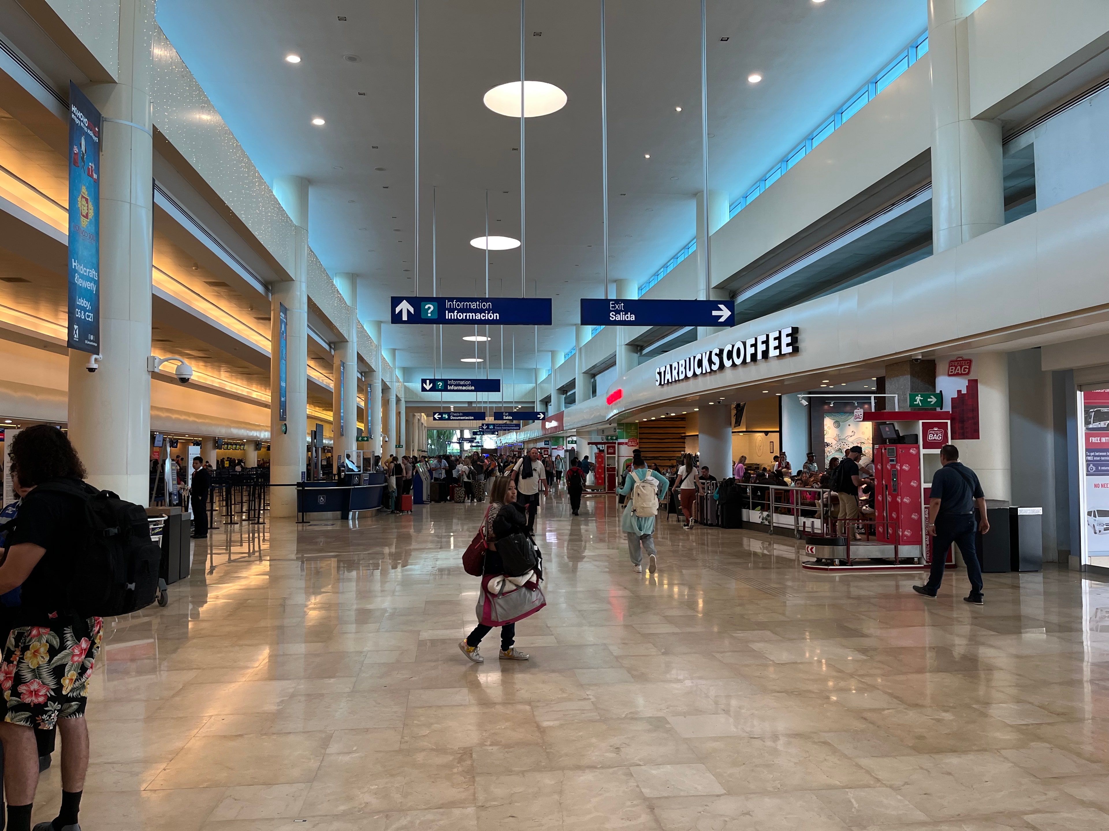Terminal building at Cancún International Airport in Quintana Roo
