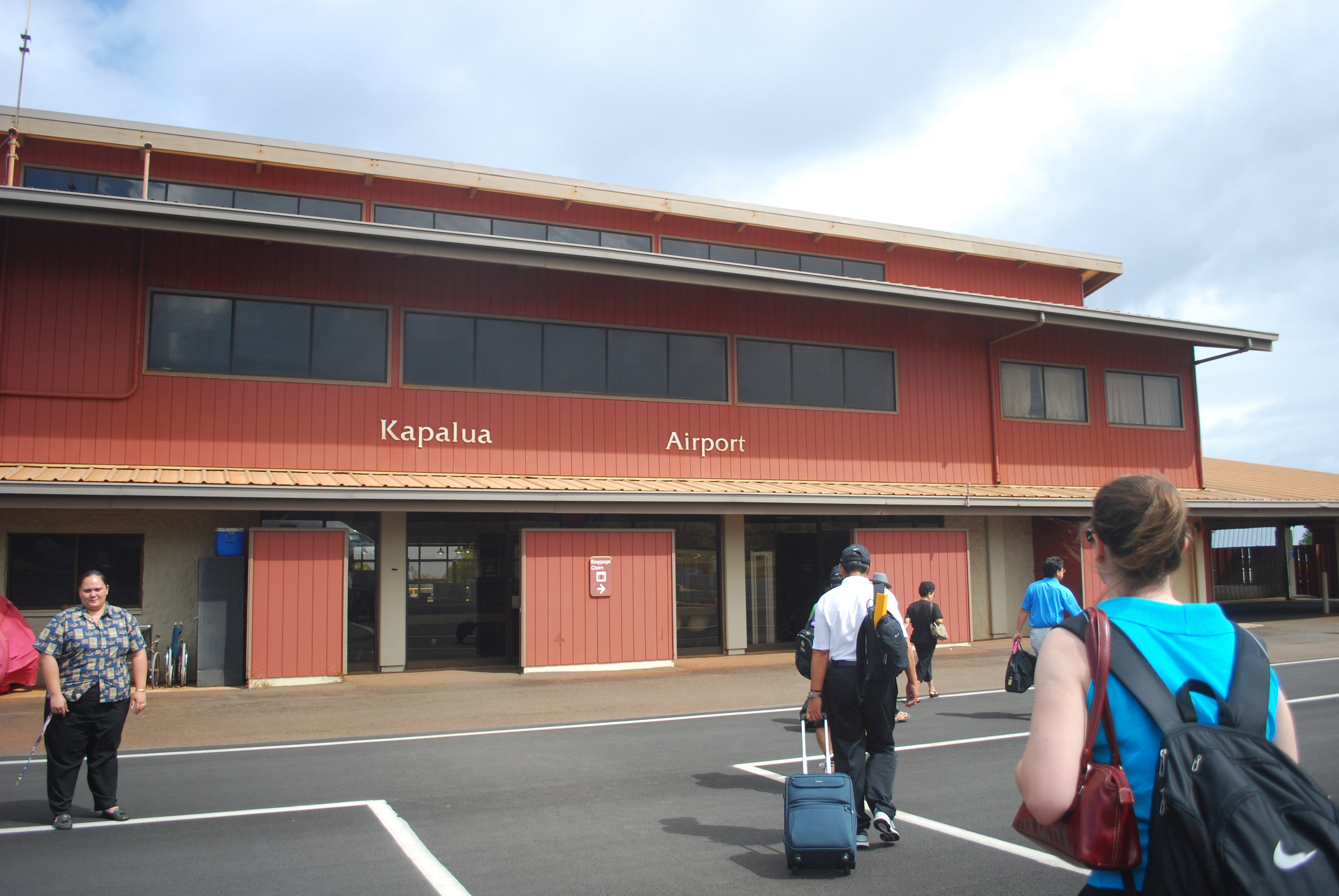 Terminal and ramp at Kapalua Airport on the west side of Maui