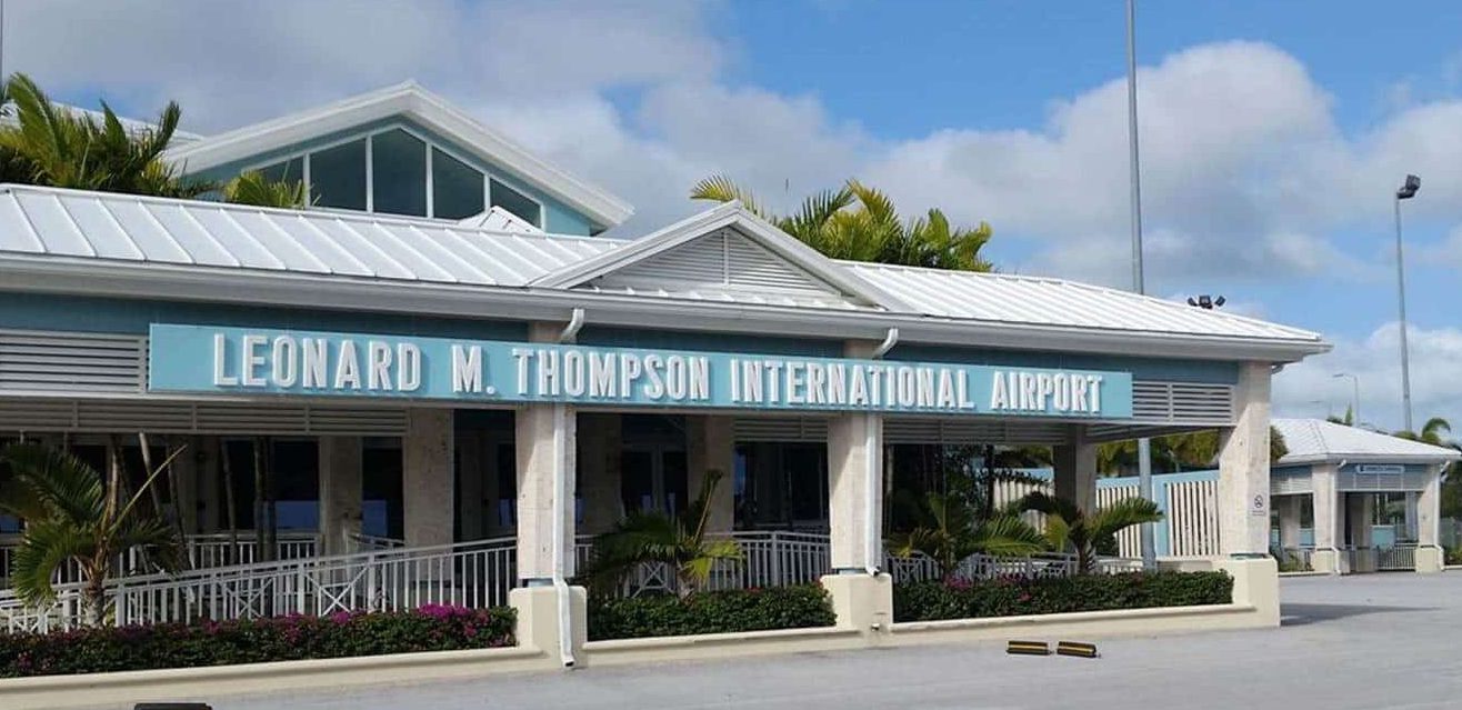 Terminal building at Leonard M. Thompson International Airport in Marsh Harbour, Abaco, Bahamas