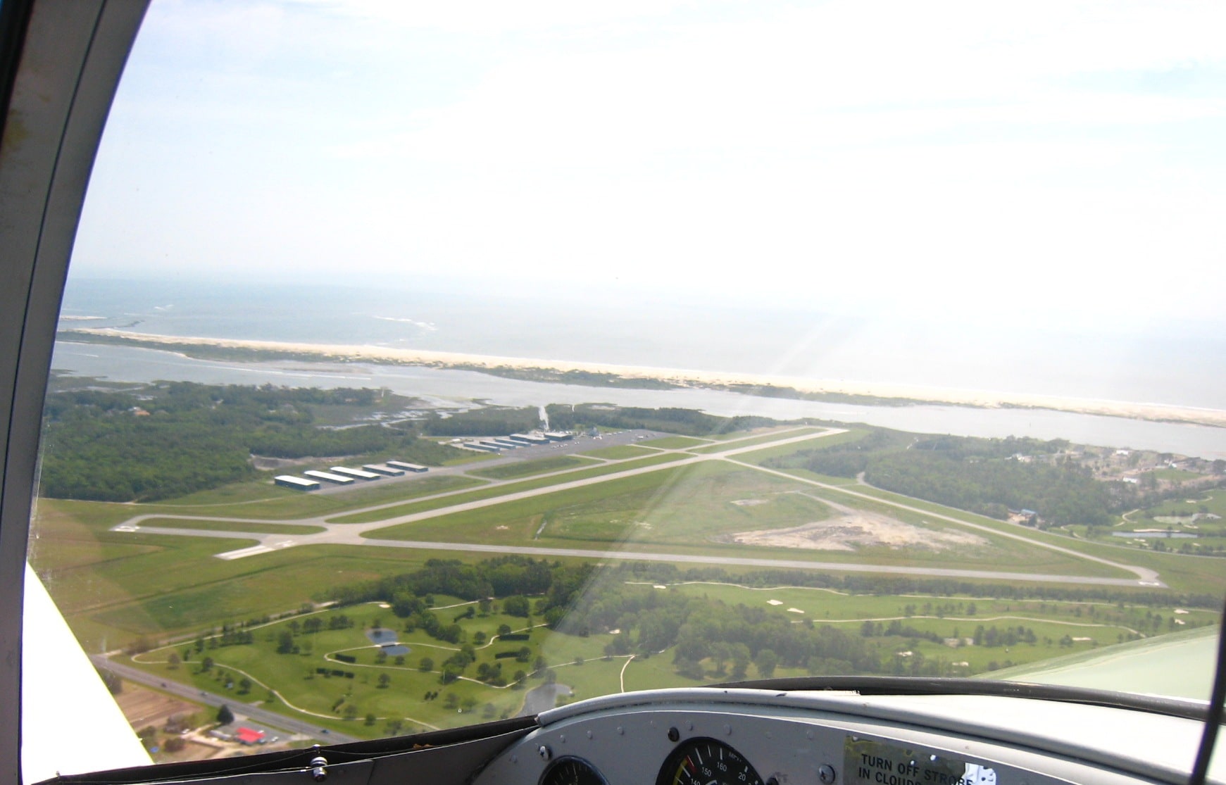 Aircraft on the ramp at Ocean City Municipal Airport in West Ocean City, Maryland