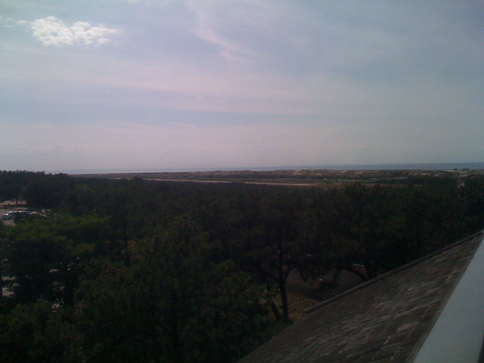 View of Provincetown Municipal Airport on the outer edge of Cape Cod