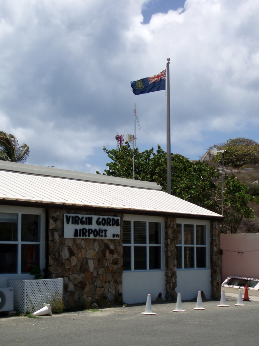 Terminal building at Virgin Gorda Airport in the British Virgin Islands