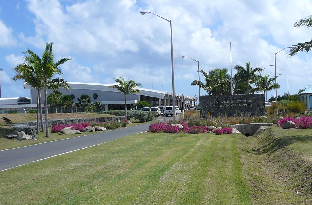 Terrance B. Lettsome International Airport terminal on Beef Island, Tortola